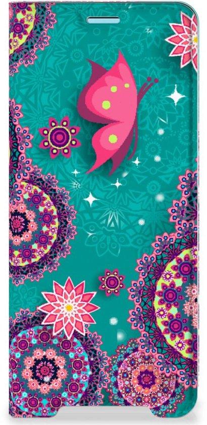 Etui à Rabat Sony Xperia 10 III Smart Cover Cercles et Papillons