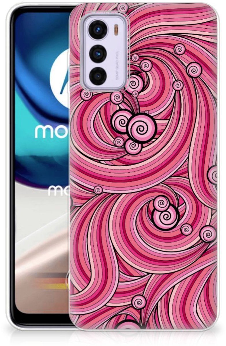 Motorola Moto G42 Hoesje maken Swirl Pink