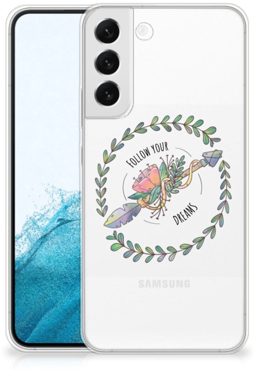 Samsung Galaxy S22 Plus Telefoonhoesje met Naam Boho Dreams