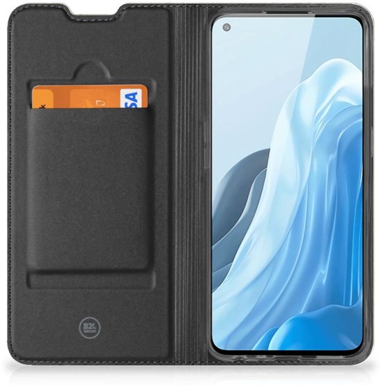 Coque de téléphone OPPO Find X5 Lite | Etui Portefeuille Reno7 5G Wood Vert