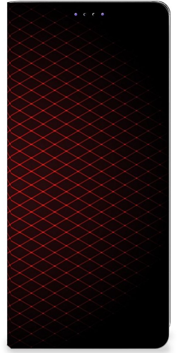 Samsung Galaxy A22 5G Hoesje met Magneet Geruit Rood