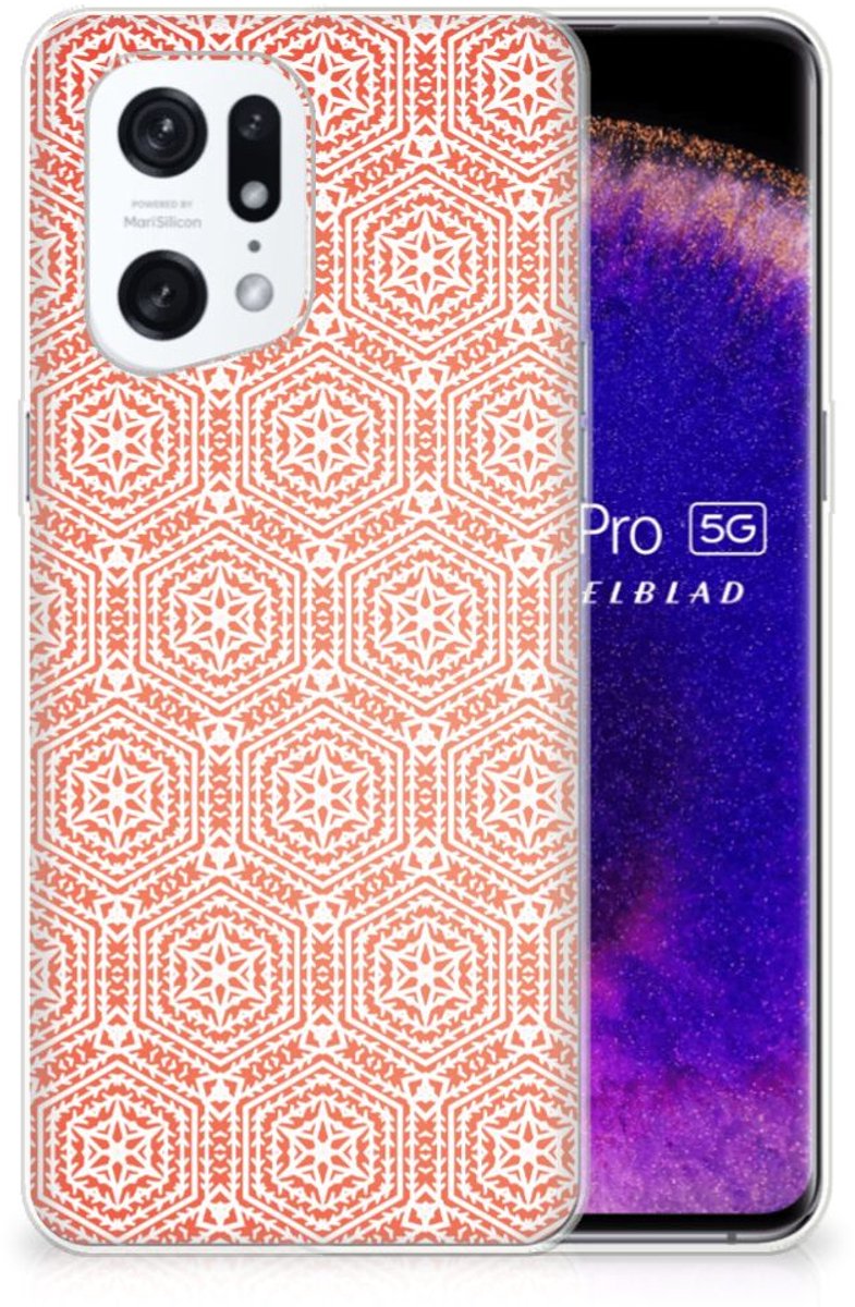 OPPO Find X5 Pro TPU bumper Pattern Orange