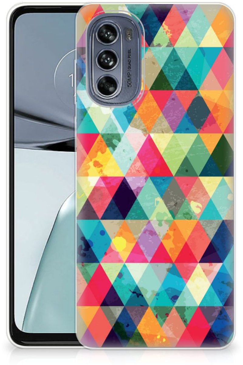 Motorola Moto G62 5G TPU bumper Geruit