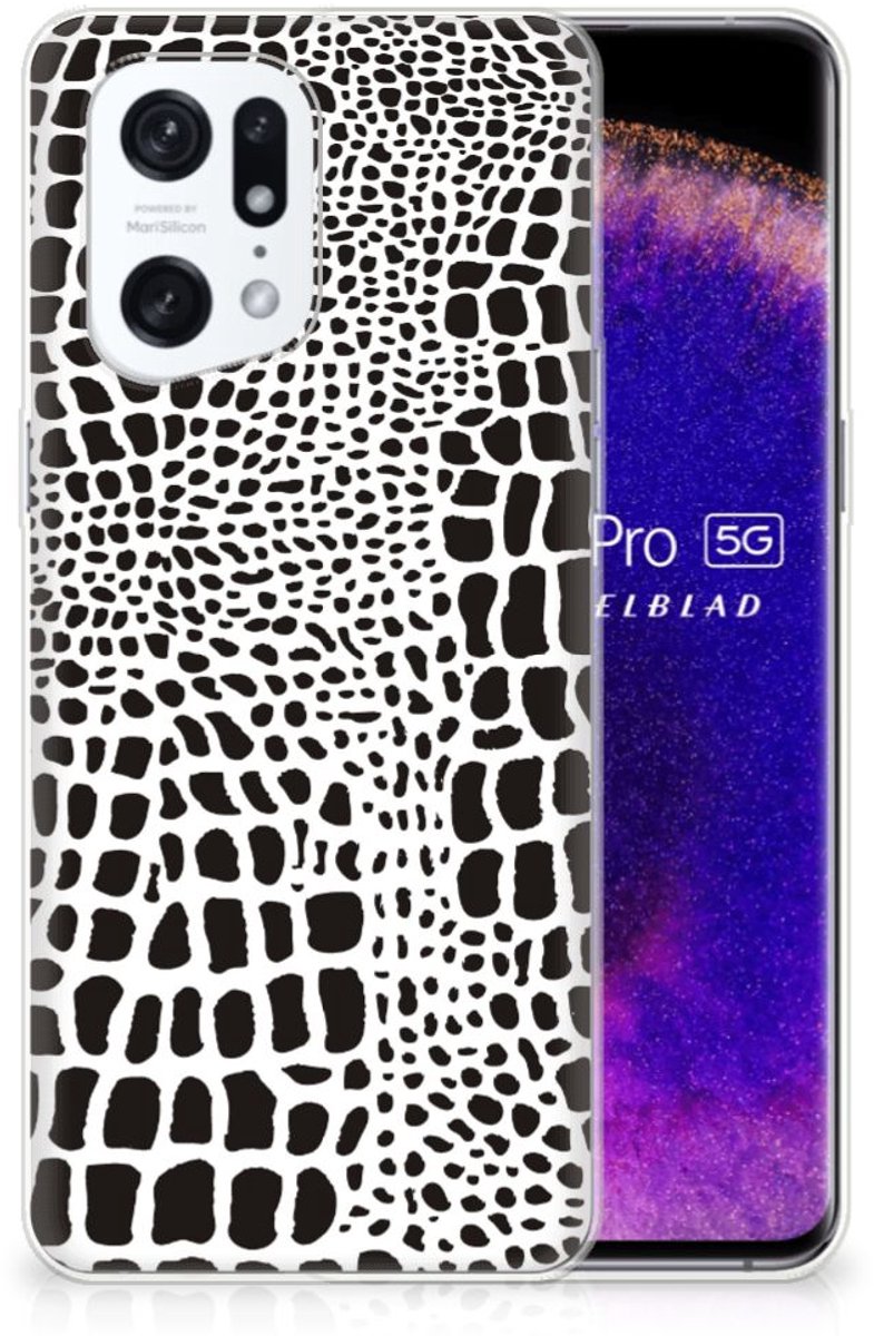 OPPO Find X5 Pro TPU Hoesje Slangenprint