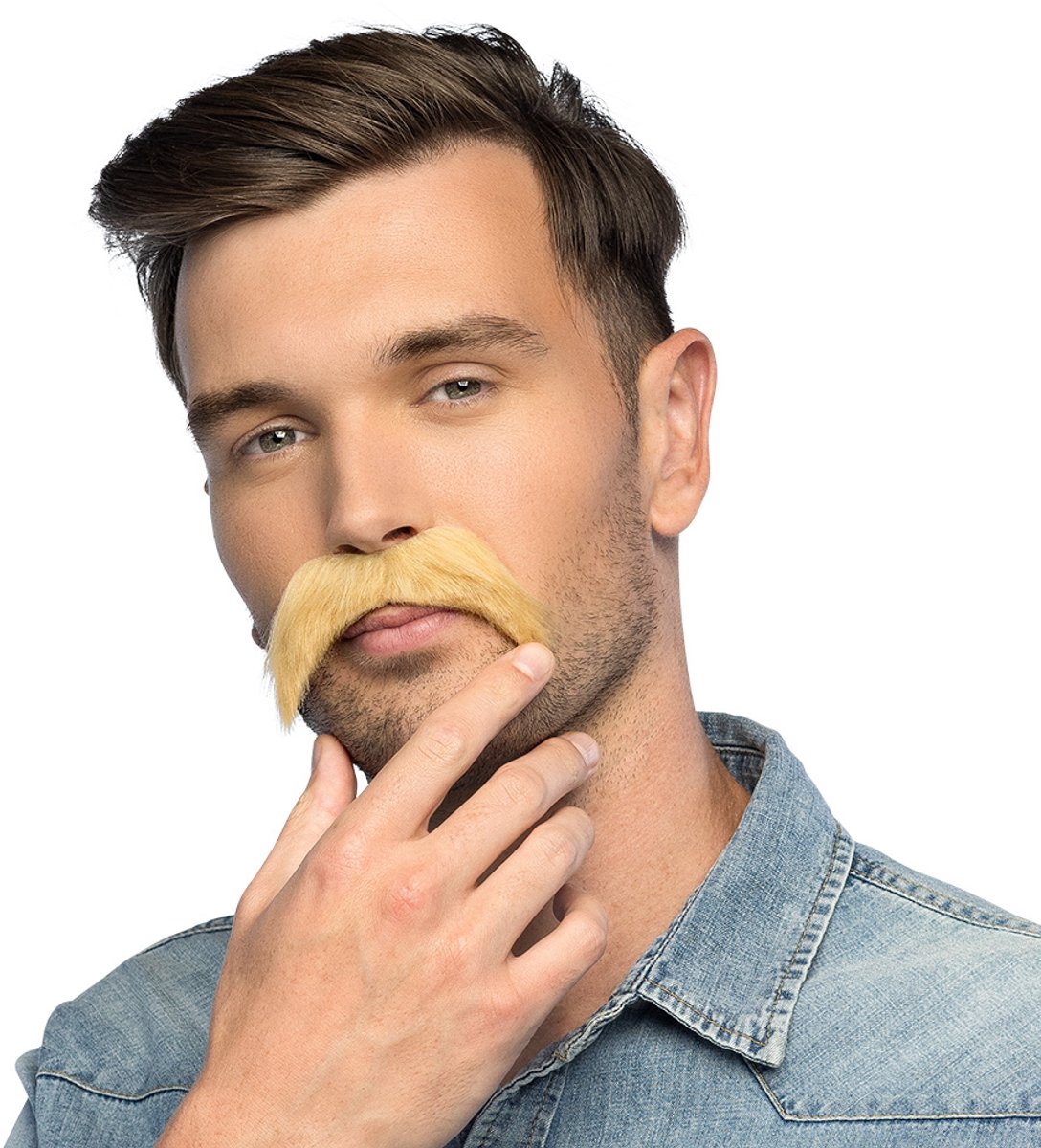 Boland - Snor blond Blond - Volwassenen - Mannen - -