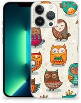 Coque Téléphone pour iPhone 13 Pro Max Silicone Gel Case Joyeux Owls