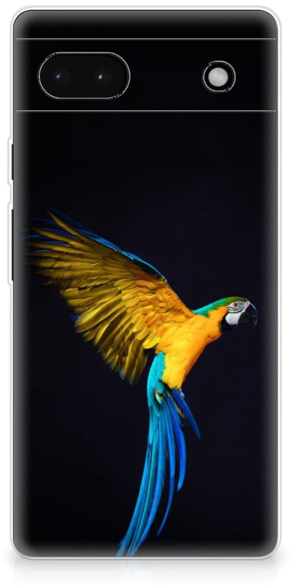 Google Pixel 6A TPU Hoesje Papegaai