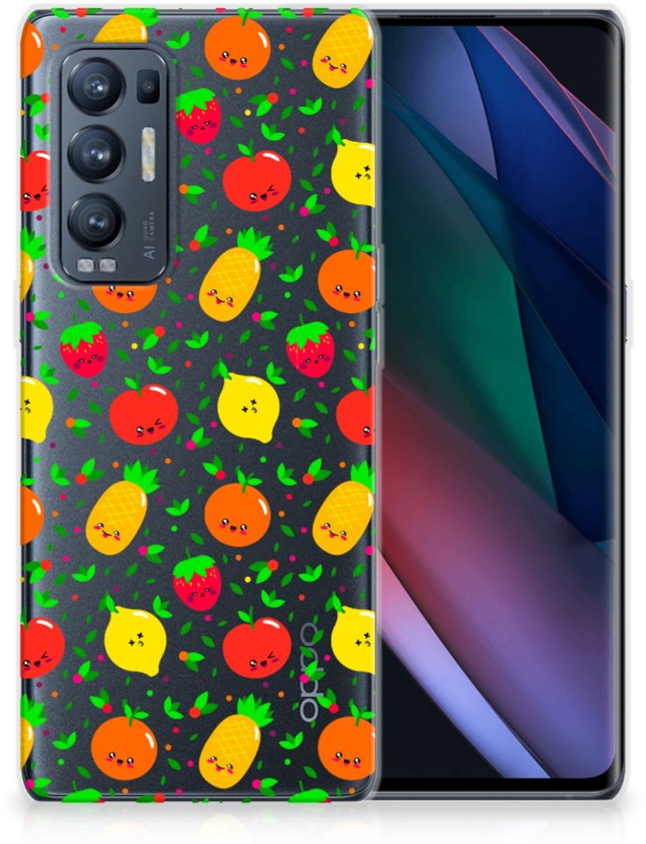 TPU Hoesje voor OPPO Find X3 Neo Siliconen Case Fruits