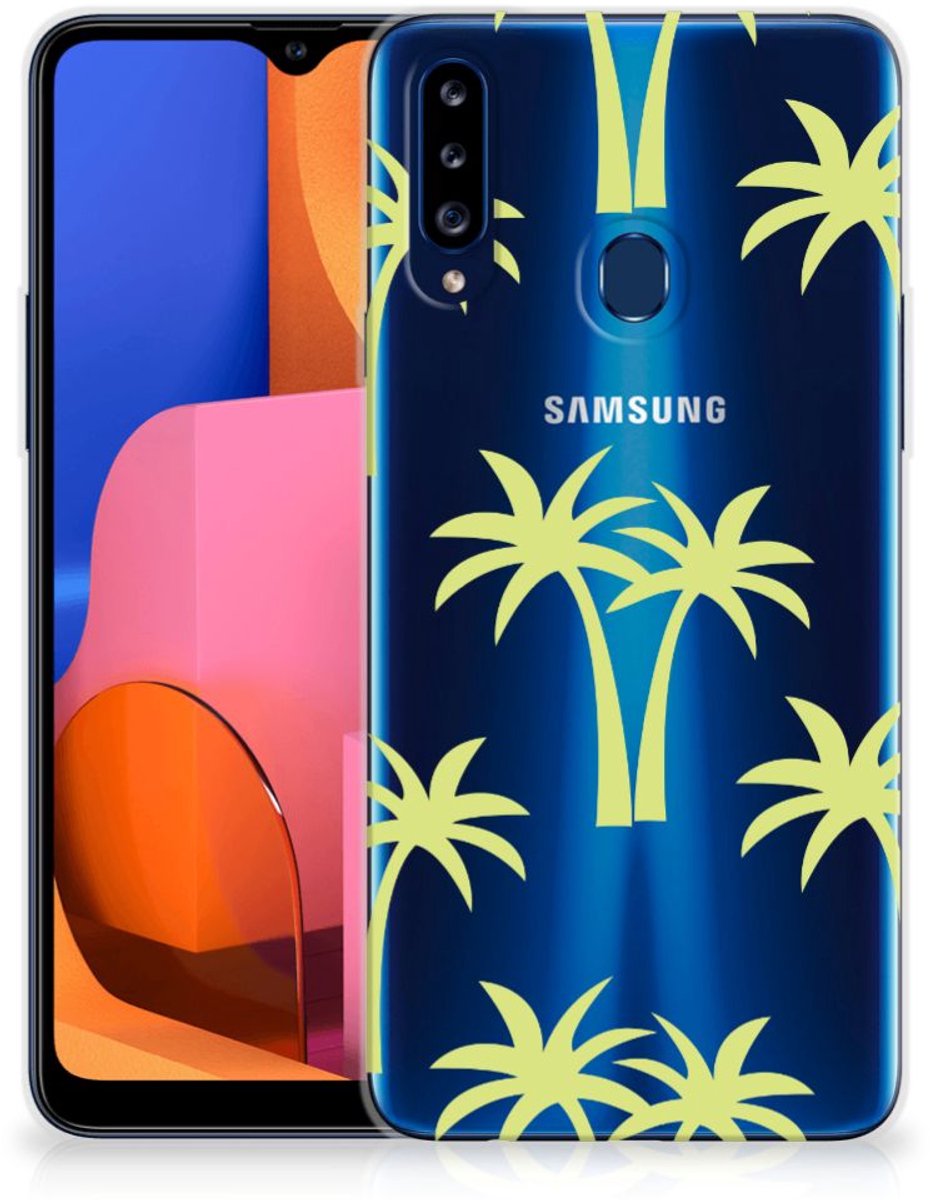 Samsung Galaxy A20s TPU Case Palmtrees