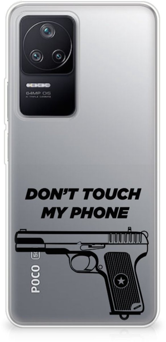 Xiaomi Poco F4 Silicone-hoesje Pistol DTMP