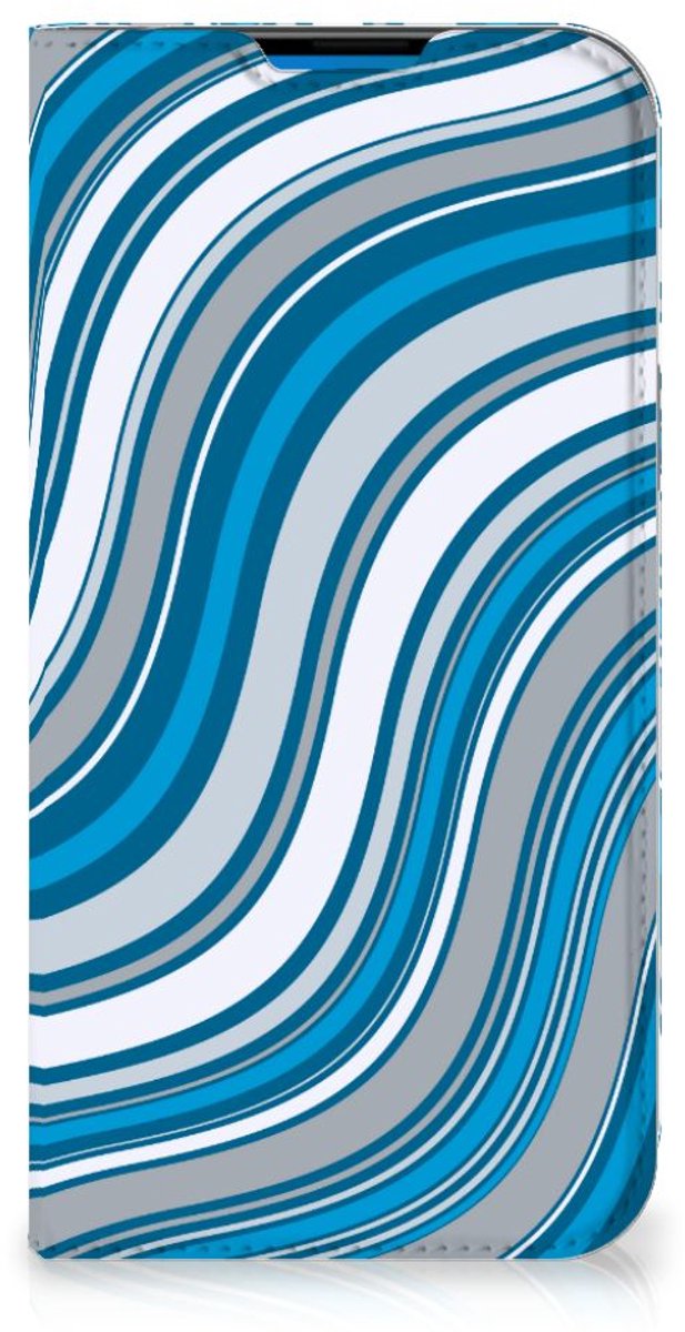 iPhone 14 Pro Max Hoesje met Magneet Waves Blue