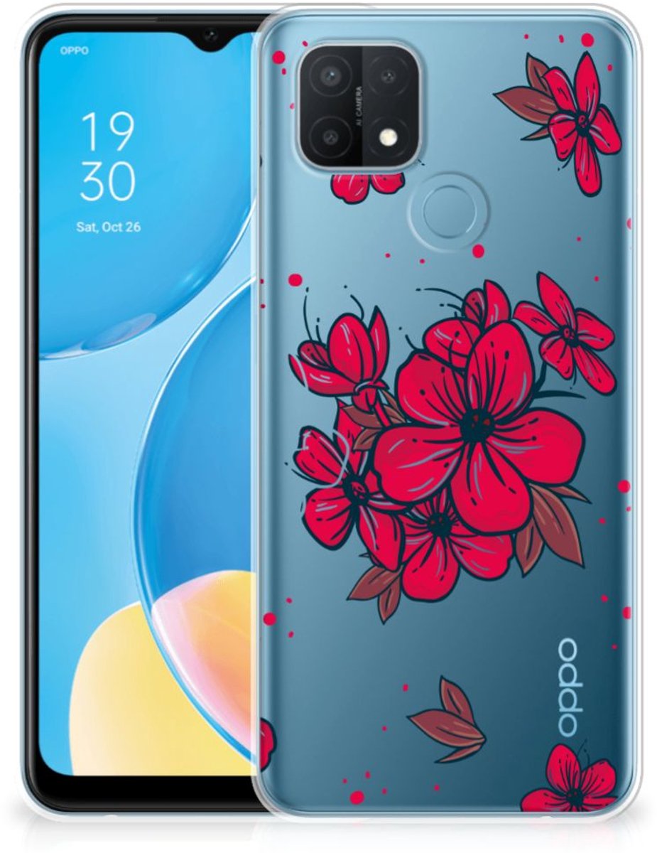 OPPO A15 TPU Case Blossom Red