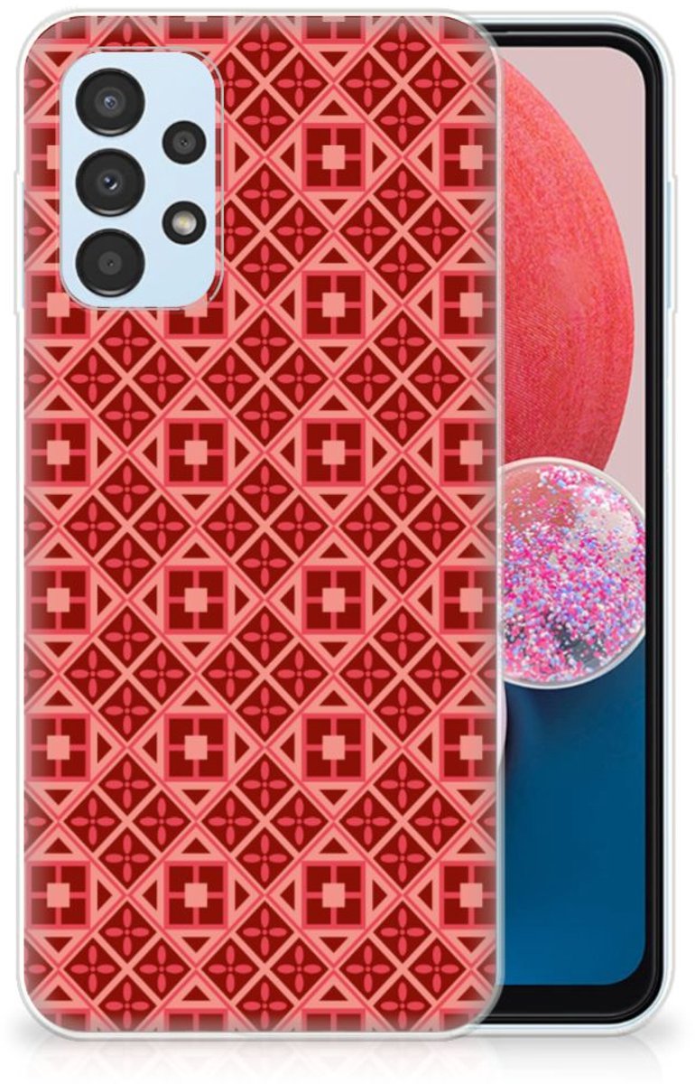 Samsung Galaxy A13 4G TPU bumper Batik Rood