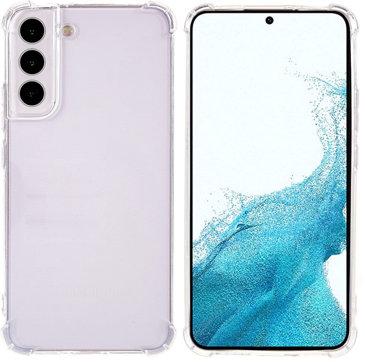 Anti-shock Backcover Galaxy S22 Plus TPU Siliconen Transparant