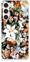 Coque en TPU adaptée au Samsung Galaxy S23 Plus Dark Flowers
