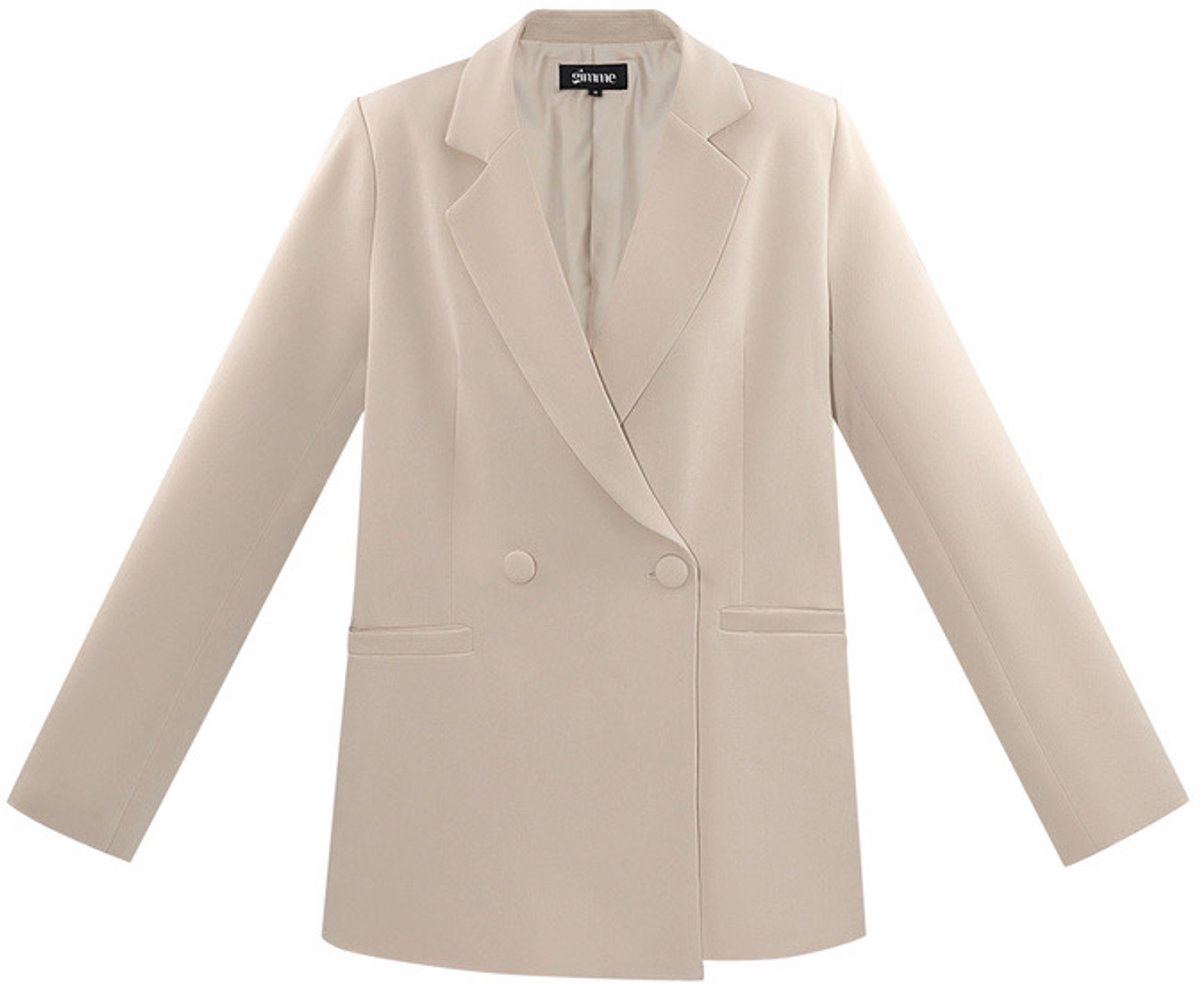 Yehwang - Blazer - Beige - Maat M