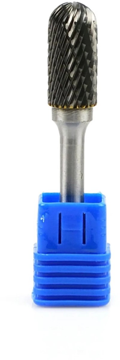 GEKO Cilindrische freeskop - afgeronde kop - wolfraamcarbide - 12x25 mm - slijtvast