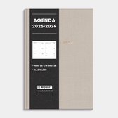 Hobbit - Luxe Schoolagenda 2025-2026 - 1 week op 2 pagina's - Harde kaft - A5 (14 x 20,5 cm) - Linnen