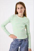 GARCIA Meisjes Effen T-shirt Groen Lange mouw