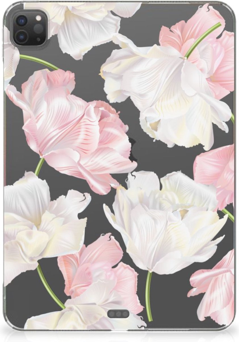 iPad Pro 11 (2024) Siliconen Hoesje Lovely Flowers