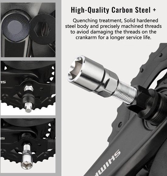 Cranktrekker voor fiets - Compact gereedschap voor het verwijderen van