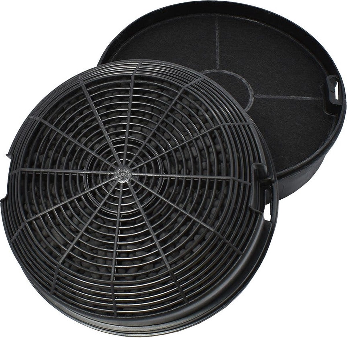AllSpares Koolstoffilter (2st.) voor afzuigkappen geschikt voor o.a. AEG-Electrolux Elica Type 47 / CFC0141497 / F00479/1S en Whirlpool AMC023 (Ø150mm)
