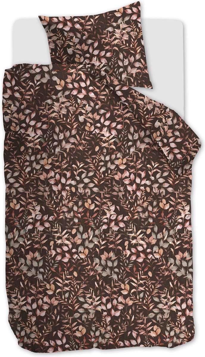 Riviera Maison Faded Fall dekbedovertrek - Eenpersoons - 140x200/220 - Bruin