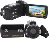 4K 56MP 30FPS Videocamera Camcorder met 18x Zoom 30 Inch IPS Touchscreen - Nachtzichtcamera Afstandsbediening Webcamfunctie voor Vloggen