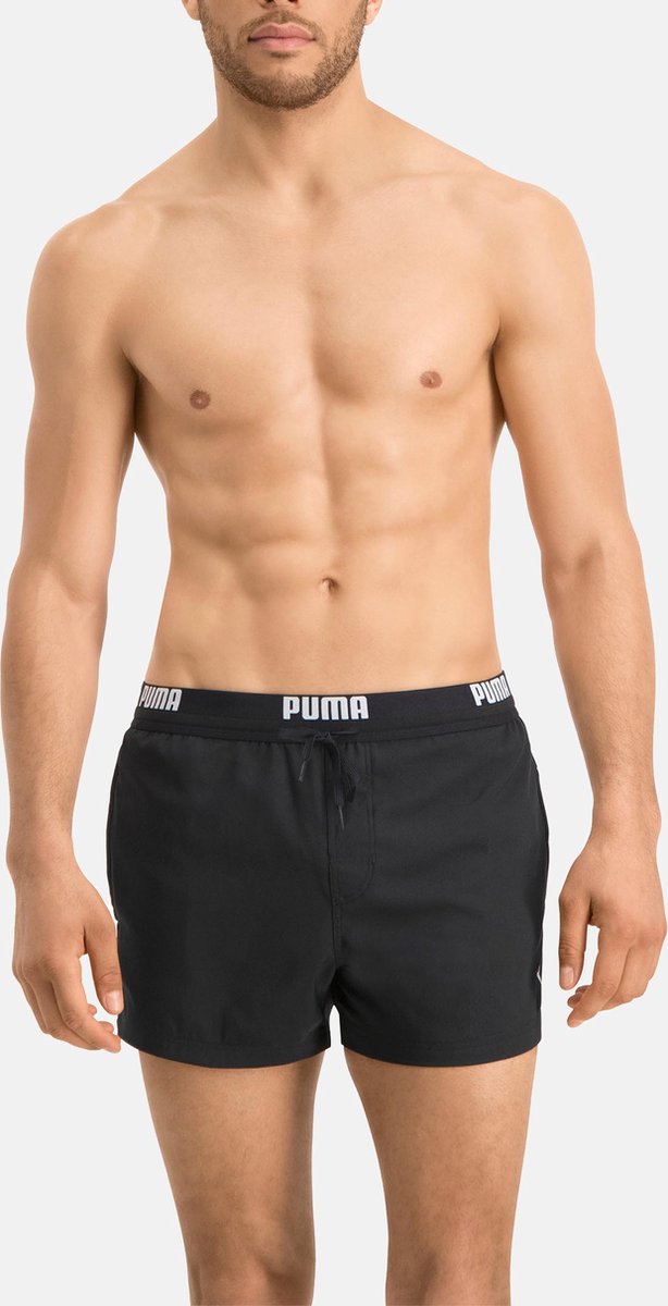 PUMA Swim Logo Short Heren Zwembroek - zwart — afbeelding 3