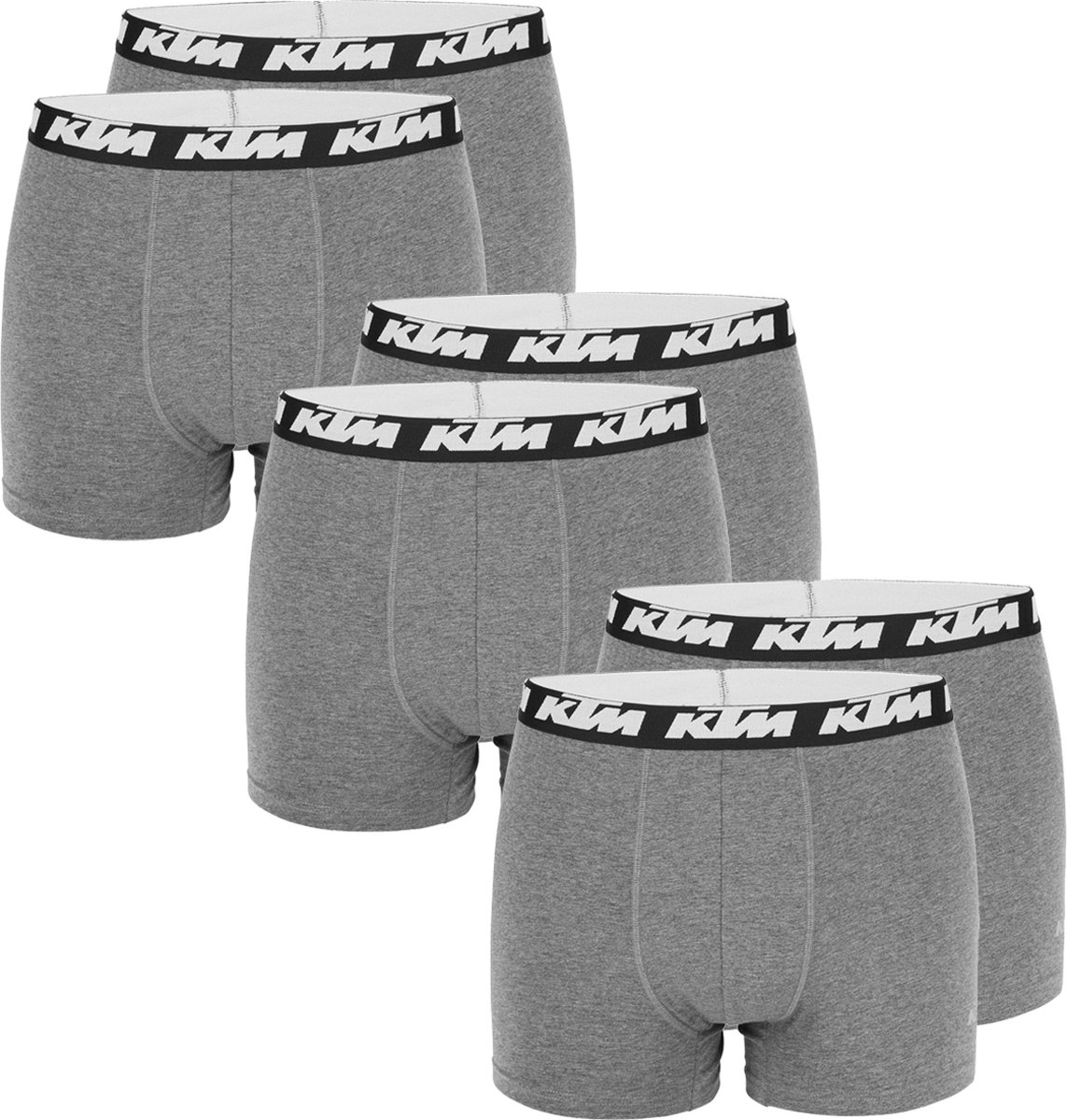 KTM by FREEGUN Boxershorts voor heren, ondergoedbroek, herenboxer, set van 6 multipack
