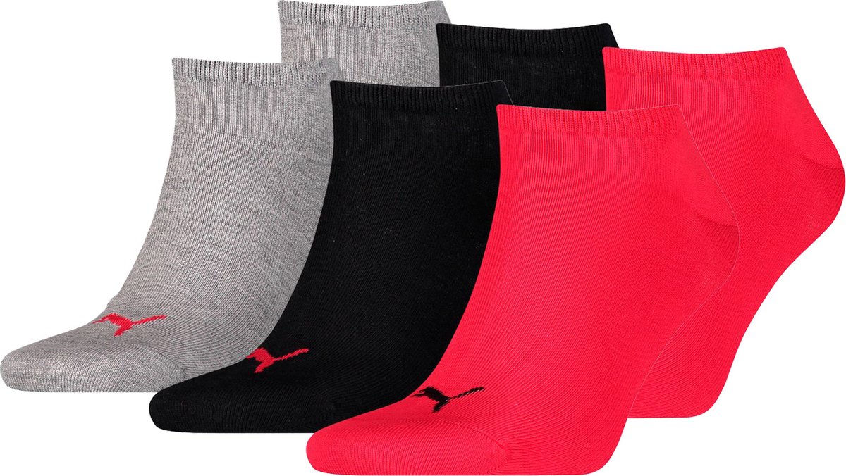 SOKKEN 6 paar Puma sneaker onzichtbare sokken 49 Unisex sokken voor dames en heren Zwart
