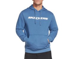 Skechers Apparel Heritage Pullover Hoodie Herensweatshirt met capuchon MHD12 Blauw