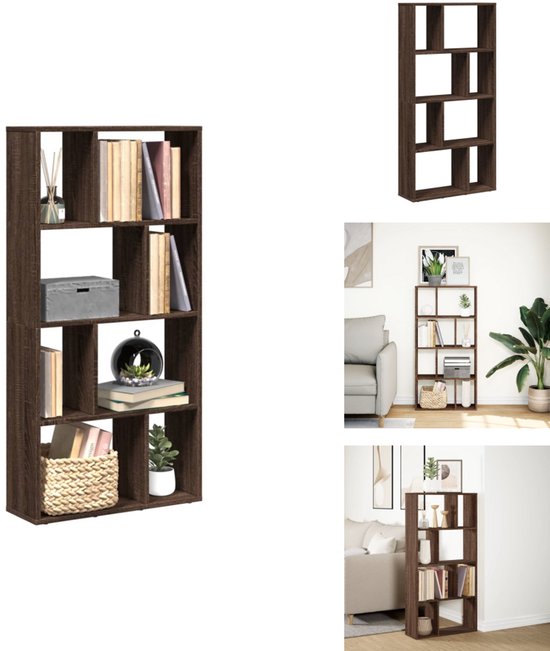 vidaXL Bibliothèque 60x20x120 cm bois traité couleur chêne brun - Bibliothèque - Bibliothèques - Étagère à Boeken - Étagère