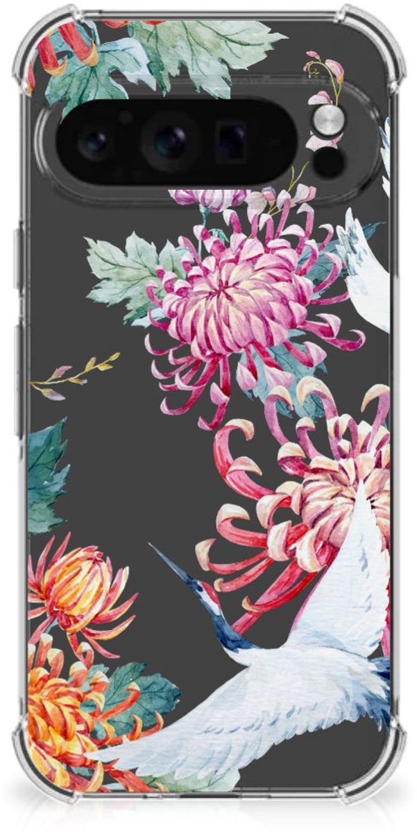 Google Pixel 9 Pro XL Case Anti-shock Bird Flowers
