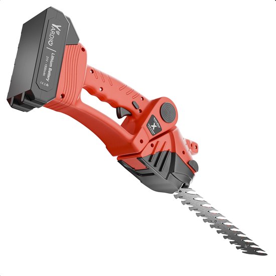 YARDIO Tools® - HTS-22mm - Heggenschaar - 2-in-1 - Heggenschaar Accu Electrisch - Grasschaar Buxusschaar - HTS-22mm - Incl. 4.0a Accu en Snellader van YARDIO Tools® — afbeelding 5