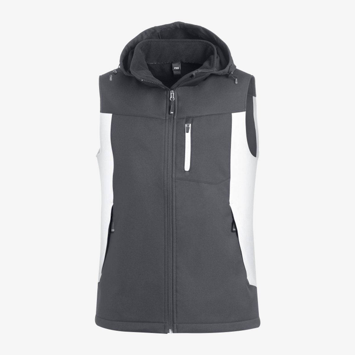 FHB JUSTUS Softshell Vest 79110 - Wit-Antraciet - L