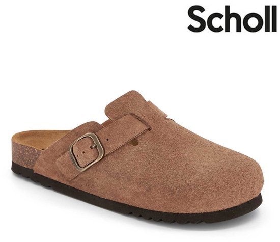 Chaussures à enfiler Scholl Fae en daim taupe pour femme