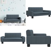 Banc pour enfant vidaXL 70 x 45 x 30 cm Tissu Gris foncé - Banc pour enfant - Bancs Kinder - Banc pour enfant