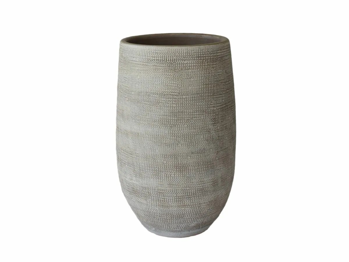 HS Potterie Vaas tokio d28h60cm taupe