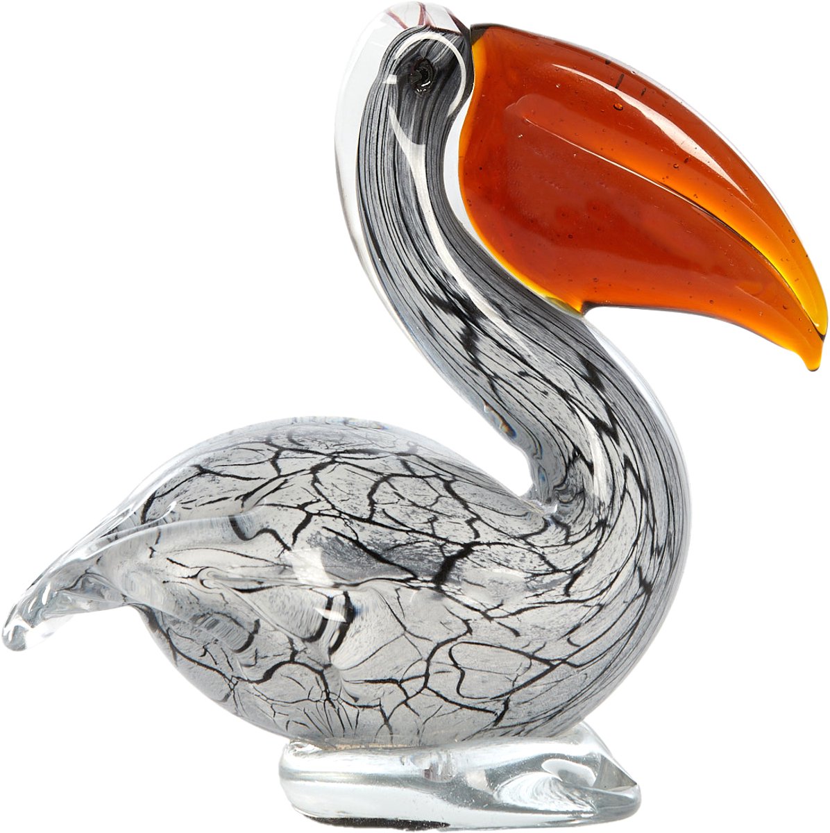 Ornament PELICAN - 14.5x8x15.5cm - Wit