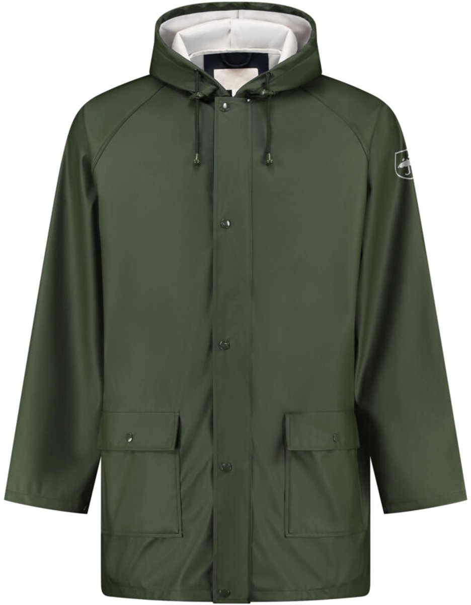 JS Regenjas PU - Army - Maat 3XL