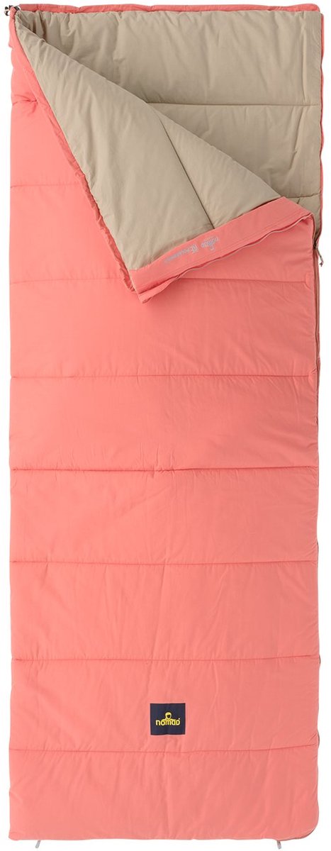 NOMAD® Blazer Slaapzak Dekenmodel | Coral | Tot 190cm lichaamslengte | Katoen | Aanritsbaar | Tochtstrip | Tweewegrits | Incl Hoes