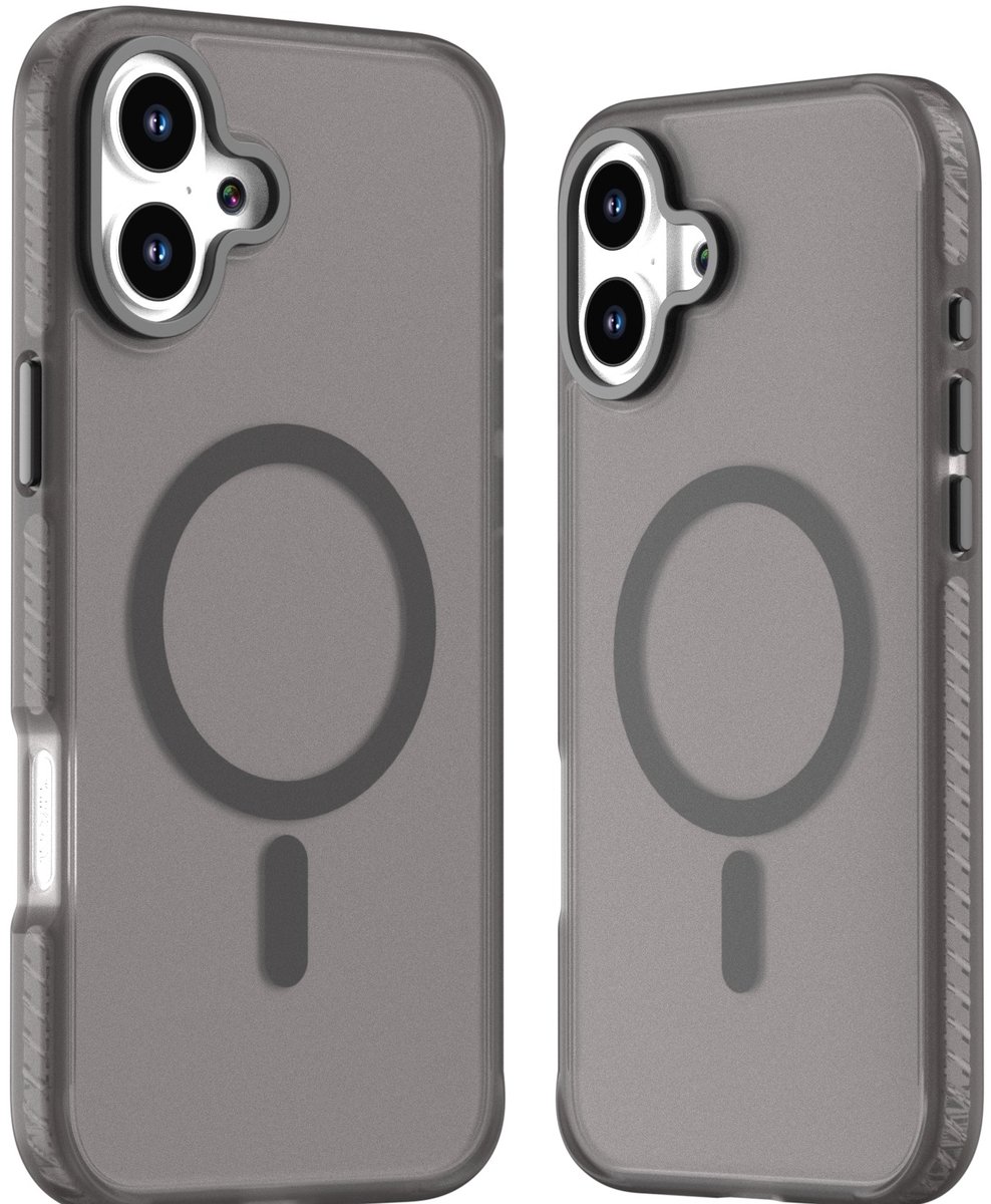 Mobile5 - iPhone 16 Plus Magsafe-Compatible Backcover - Zwart met Lens Design