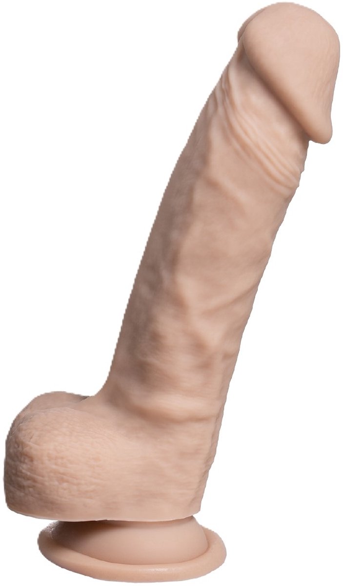 SILEXD - Real Skin - Realistische Dildo - Model 1 - 18 cm - Lichte Huidskleur