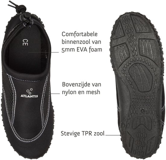 Atlantis Bora - Waterschoenen voor volwassenen - Zwart - 42