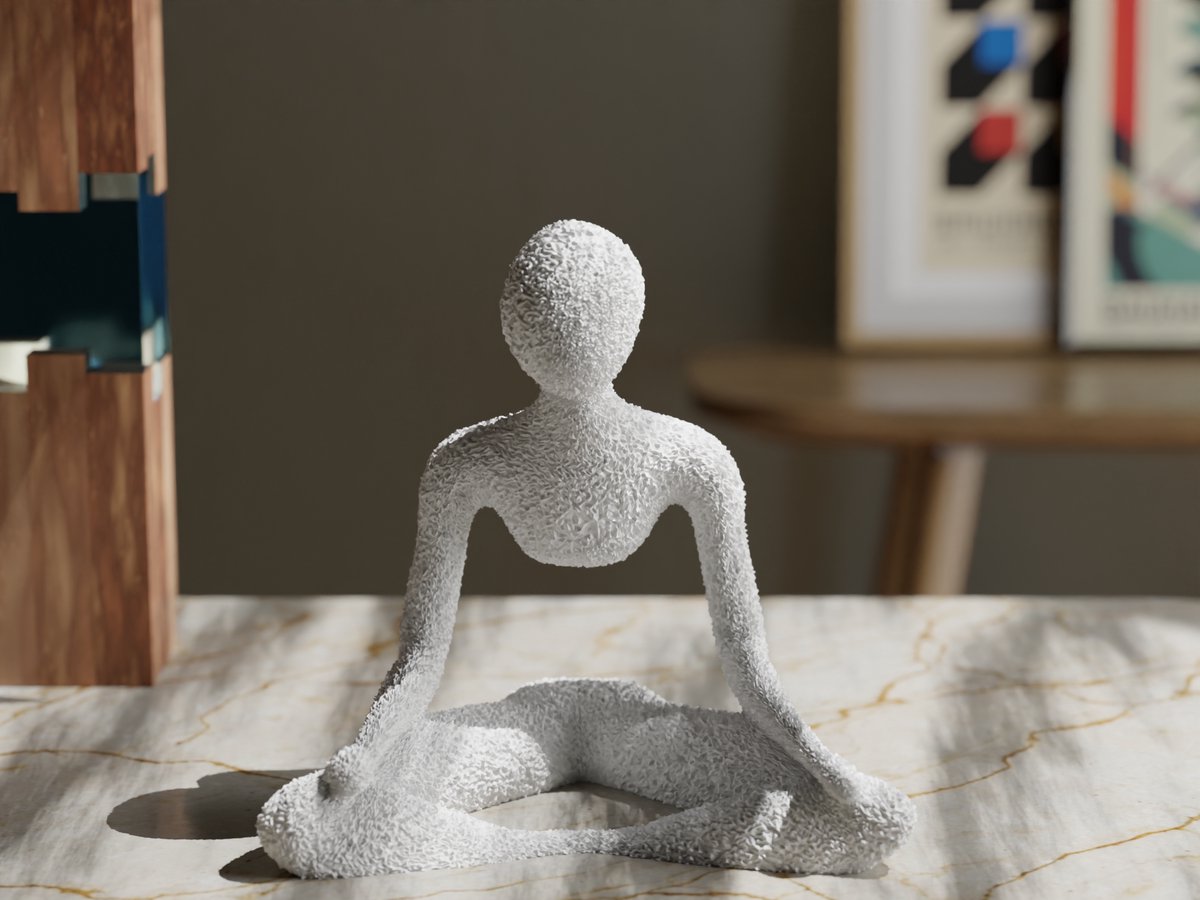 NOBODY Sentinel - Beeld - Minimalistisch Design - Bescherming - 3D Printbaar