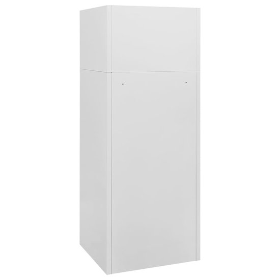 Armoire à casiers vidaXL - Gris clair - Acier - 53 x 53 x 140 cm