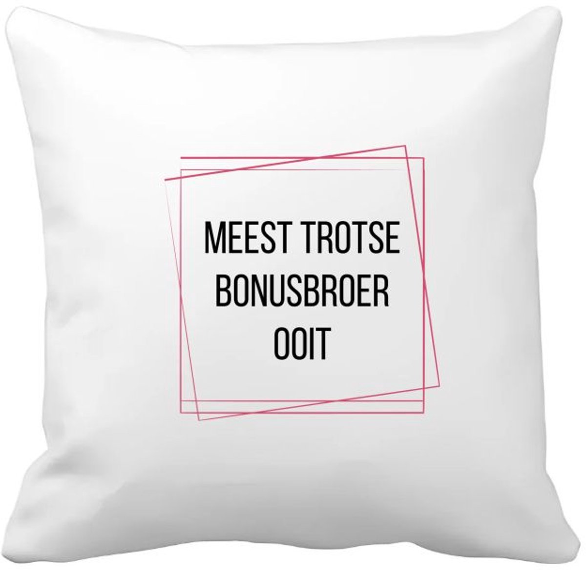 Akyol meest trotse bonusbroer ooit Kussen hoes - Broer - trotse bonusbroer - verjaardagscadeau - verjaardag - cadeau - cadeautje voor broer - broer artikelen - kado - geschenk - gift - 40 bij 40 cm Multicolor