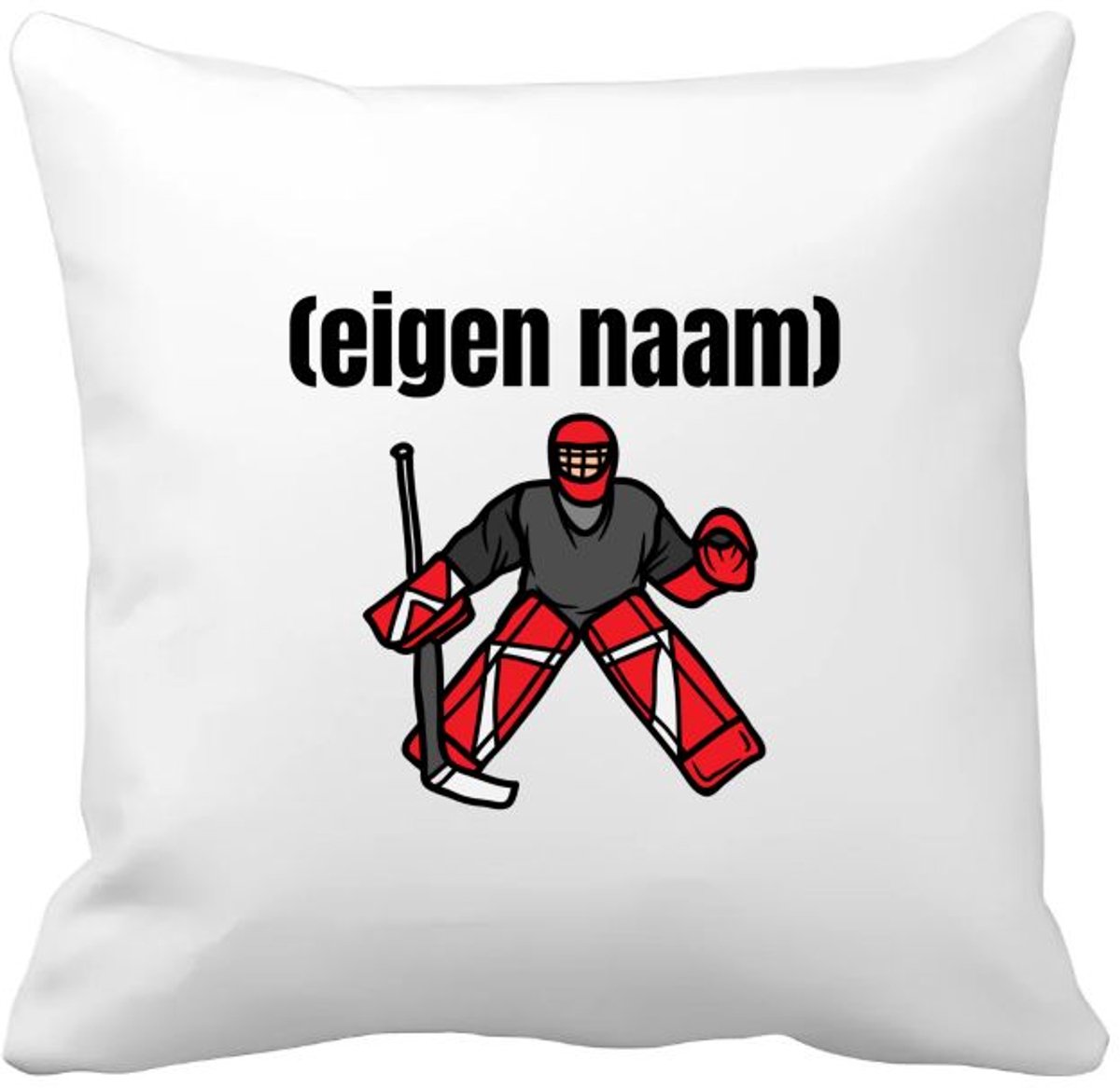 Akyol ijshockey keeper met eigen naam Kussen hoes - Ijshockey - atleten - iemand die houdt van ijshockey - verjaardag - cadeau - kado - 40 bij 40 cm Multicolor
