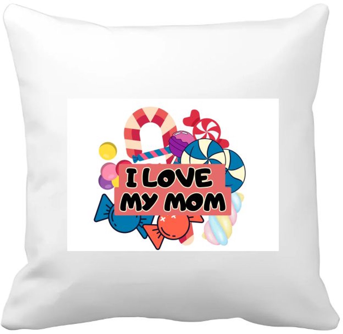 Akyol mama cadeau - Kussen hoes - Moeder - moeders - cadeautje - met opdruk - verjaardag - moederdag - mama cadeautjes - moederdag cadeau - verjaardag - liefste mama - leuk kado om te geven - 40 bij 40 cm Multicolor